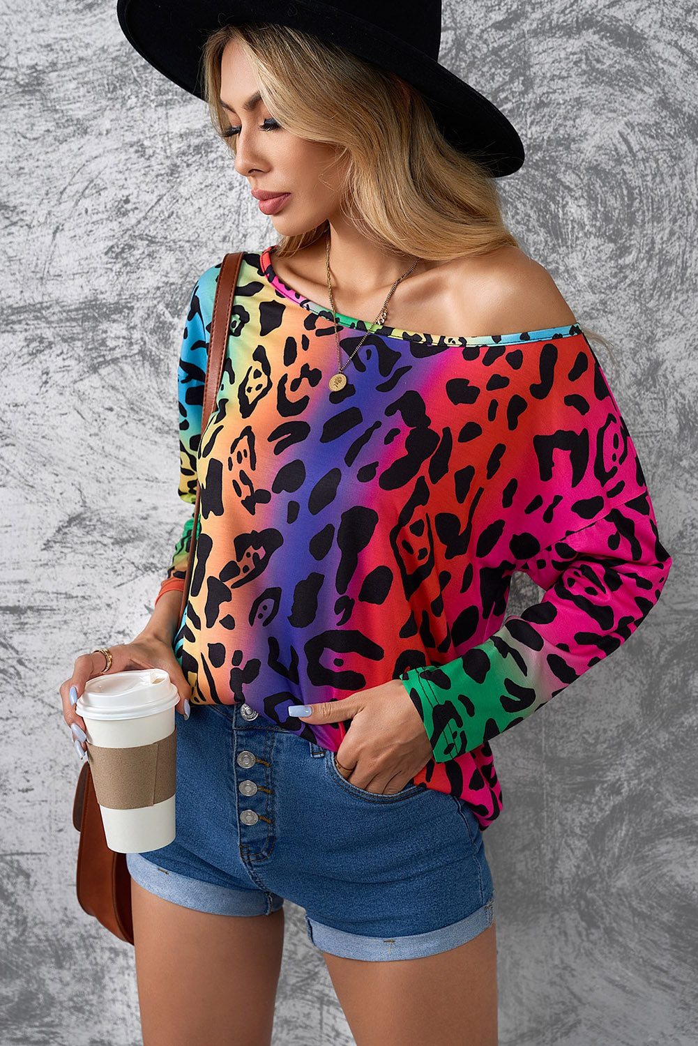 Colorful Leopard Blouse