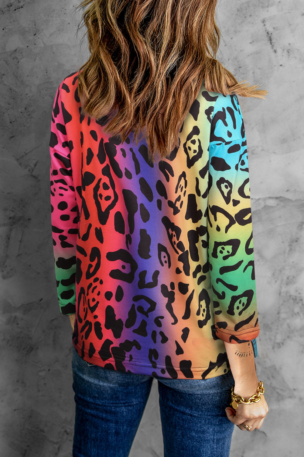 Colorful Leopard Blouse